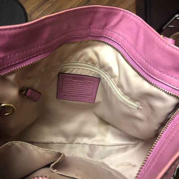 Pink & Tan Coach purse - Picture 2 of 3